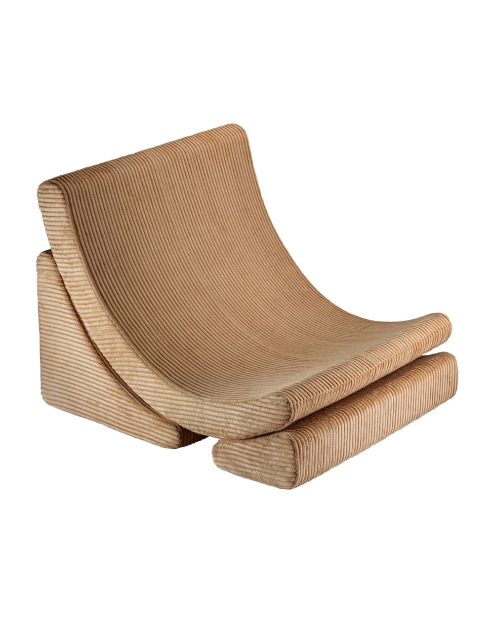Wigiwama Mondsessel aus Breitcord 65 x 55 x 80 cm, Toffee BRAUN Öko-Tex Zertifikat PES - POLYESTER Kinder