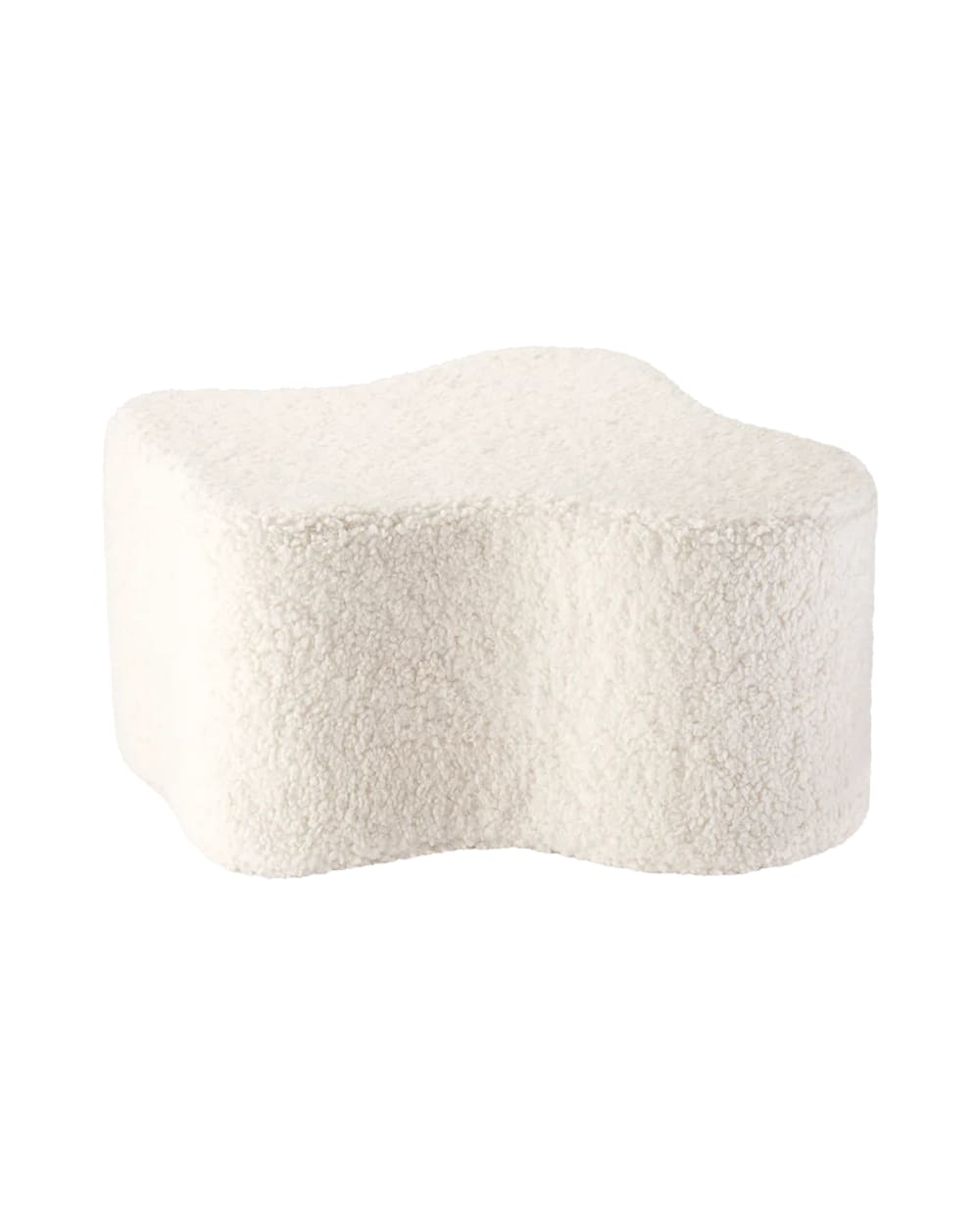 Wigiwama Wolkenpouf aus Teddy-Stoff 56 x 25 x 46 cm, Cremeweiß Öko-Tex Zertifikat Pes - Polyester Kinder