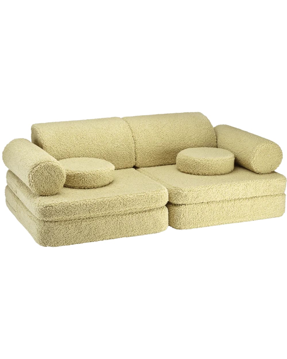 Canapé modulable bouclé - matcha