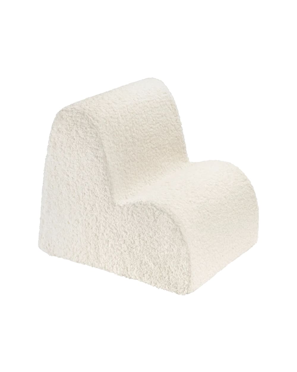 Wigiwama Wolkensessel aus Teddy-Stoff 50 x 50 x 60 cm, Cremeweiß Öko-Tex Zertifikat Pes - Polyester Kinder