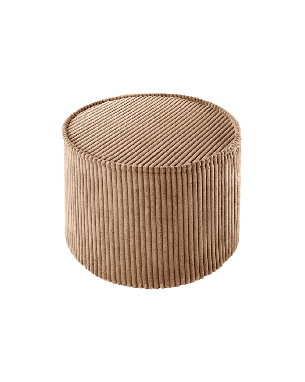 pouf en velours polyester