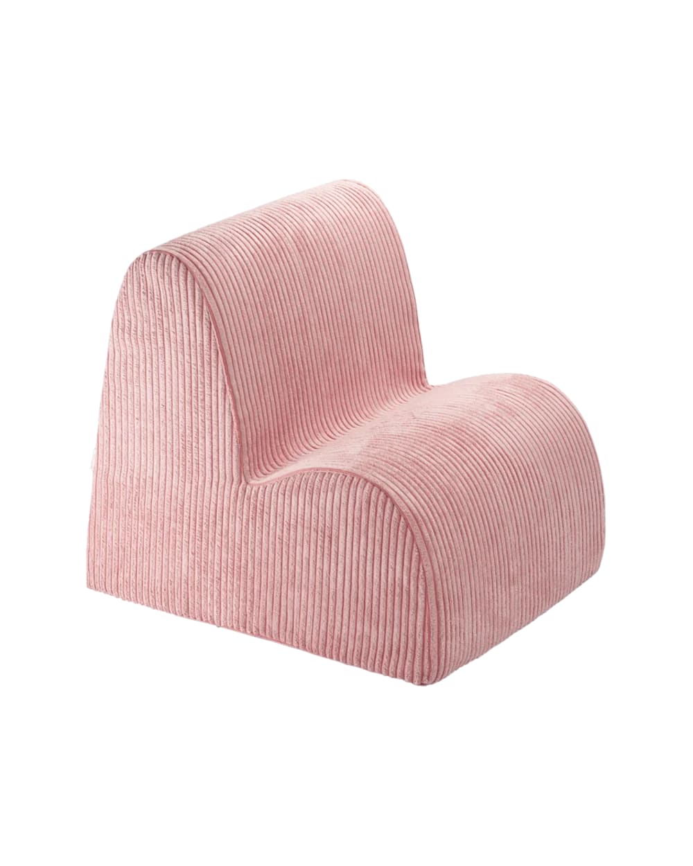 fauteuil nuage en velours - rose