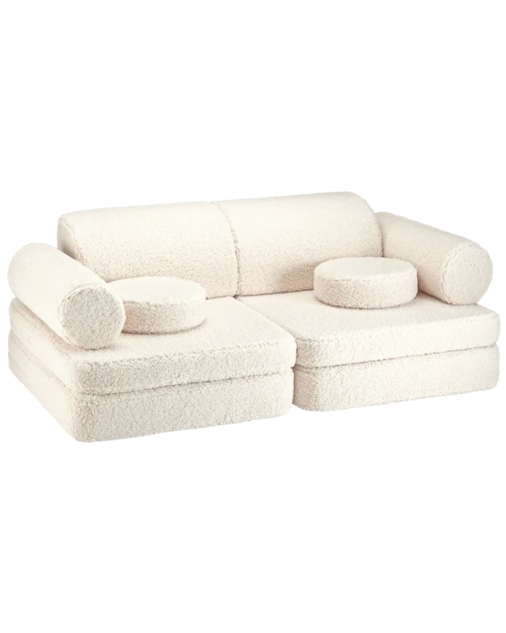 Canapé modulable bouclé