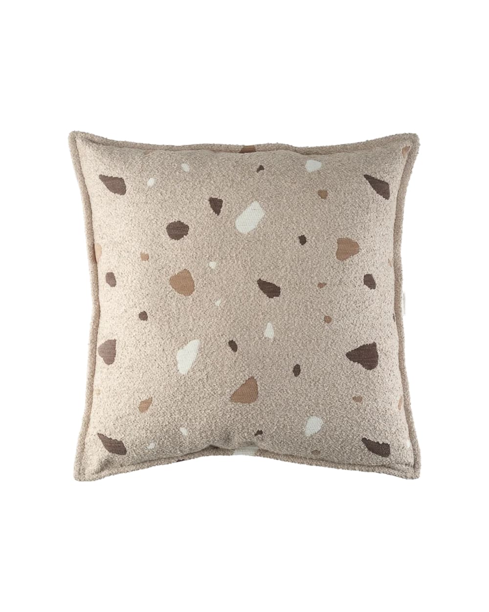 coussin bloc bouclé