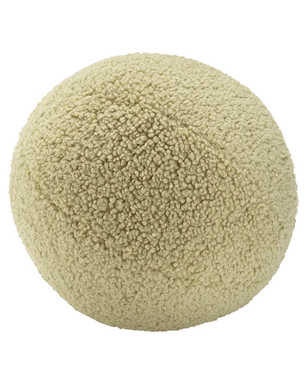 Coussin balle bouclé - matcha
