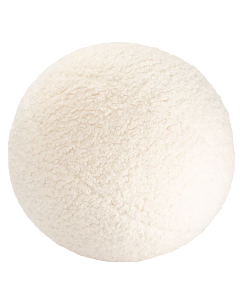coussin balle bouclé