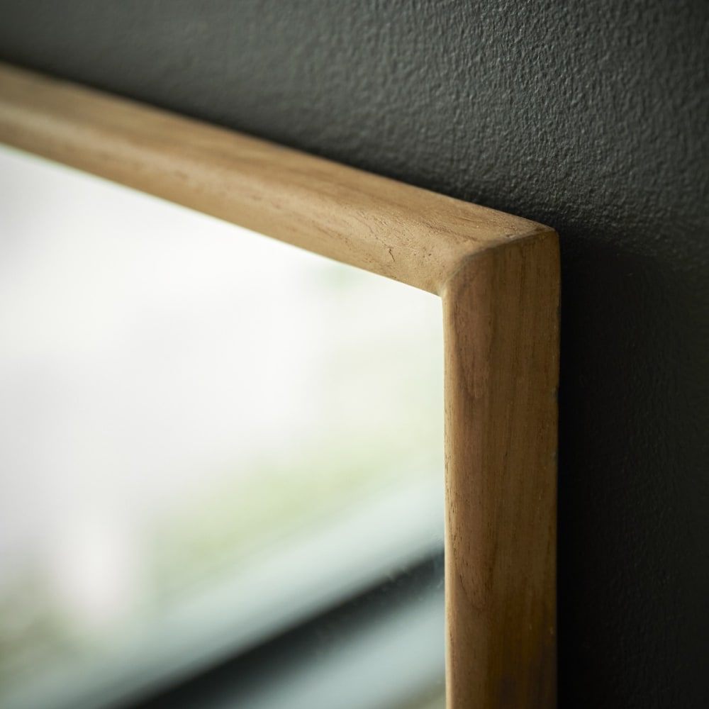 Spiegel aus recyceltem Teakholz 80 x 40 cm - Maisons Du Monde