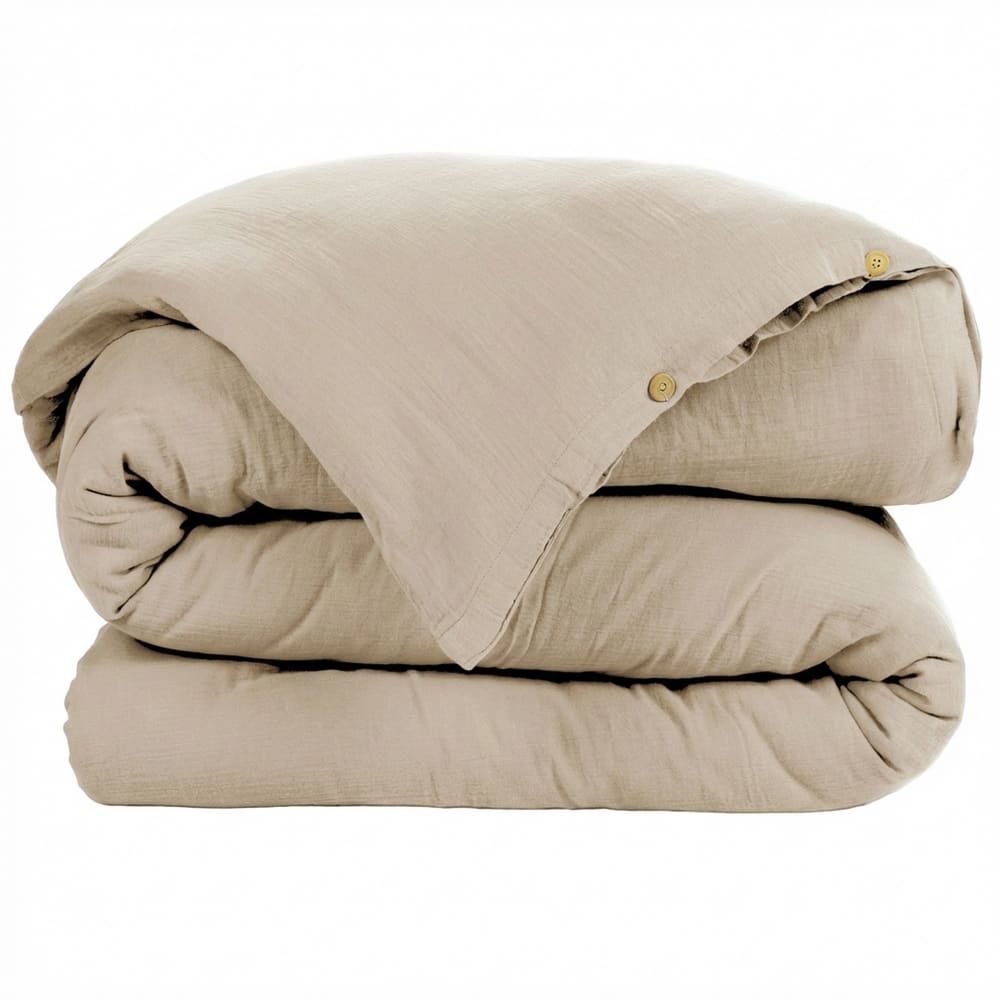 Housse de couette gaze de coton unie 240x280 cm — vue 3
