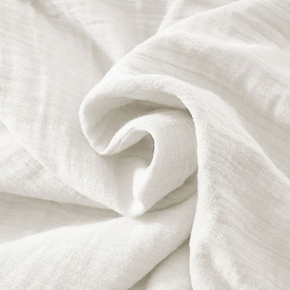 Housse de couette gaze de coton unie 240x280 cm — vue 4