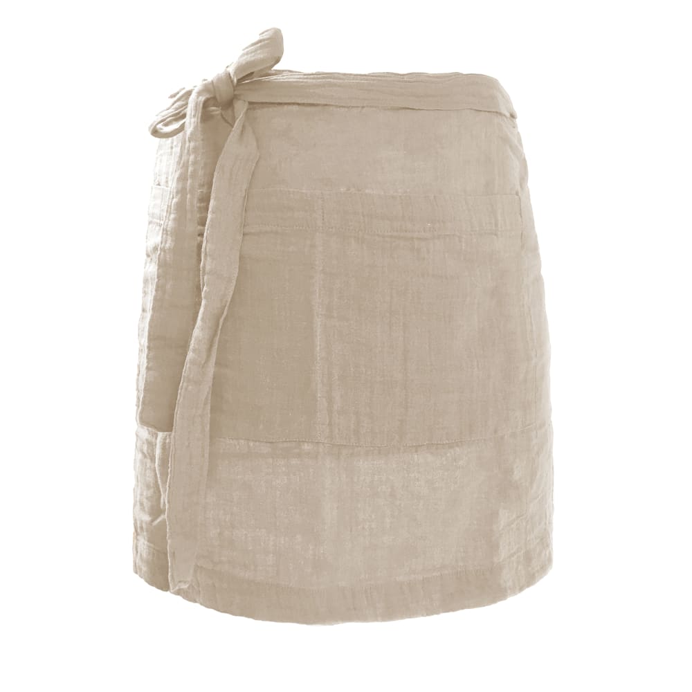 Tablier gaze de coton uni 45/85 cm