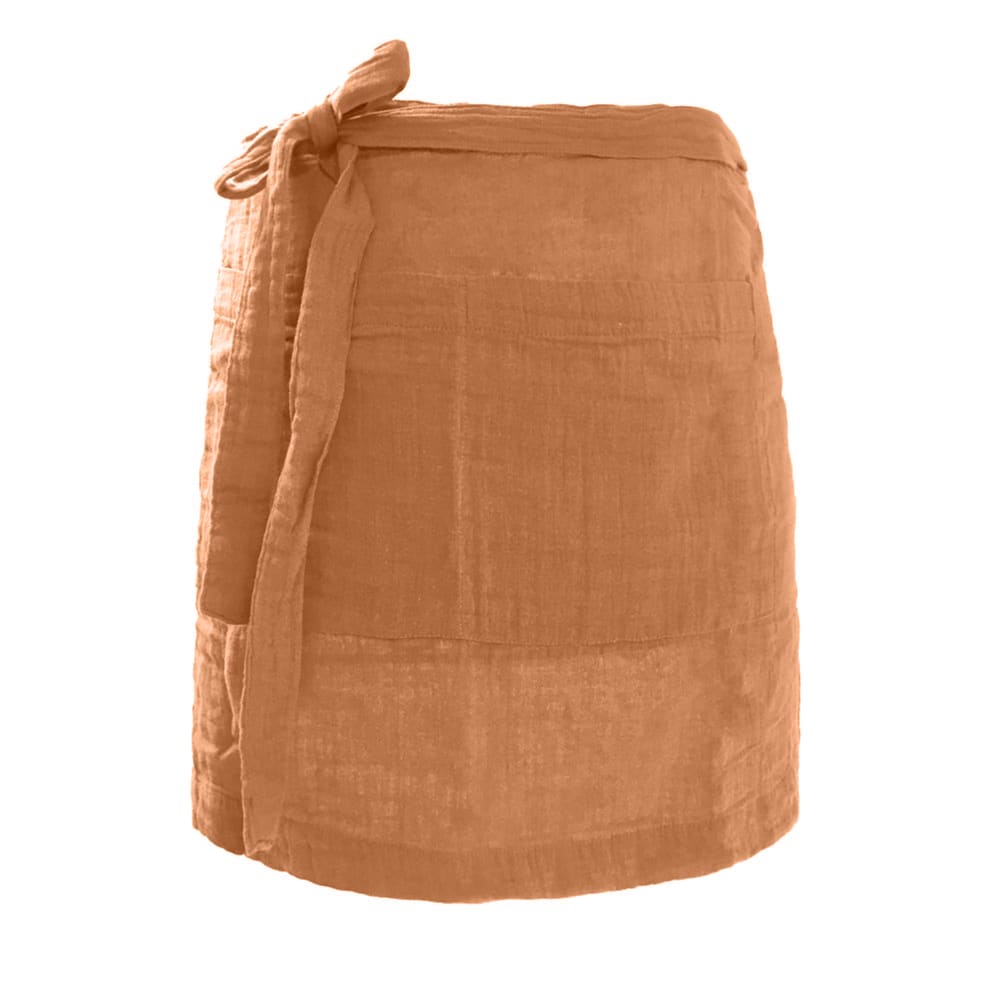 Tablier gaze de coton uni 45/85 cm