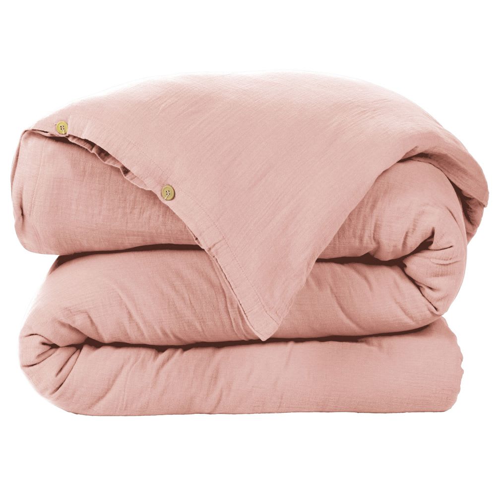 Housse de couette gaze de coton unie 240x280 cm — vue 3