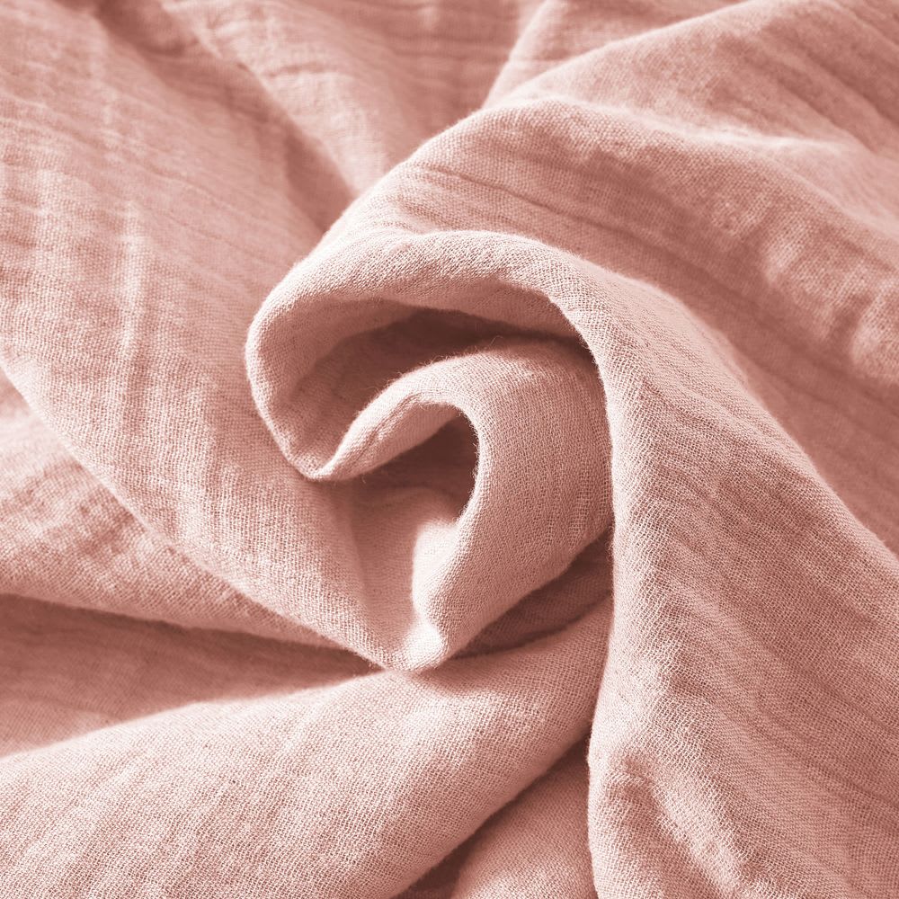 Housse de couette gaze de coton unie 240x280 cm — vue 4