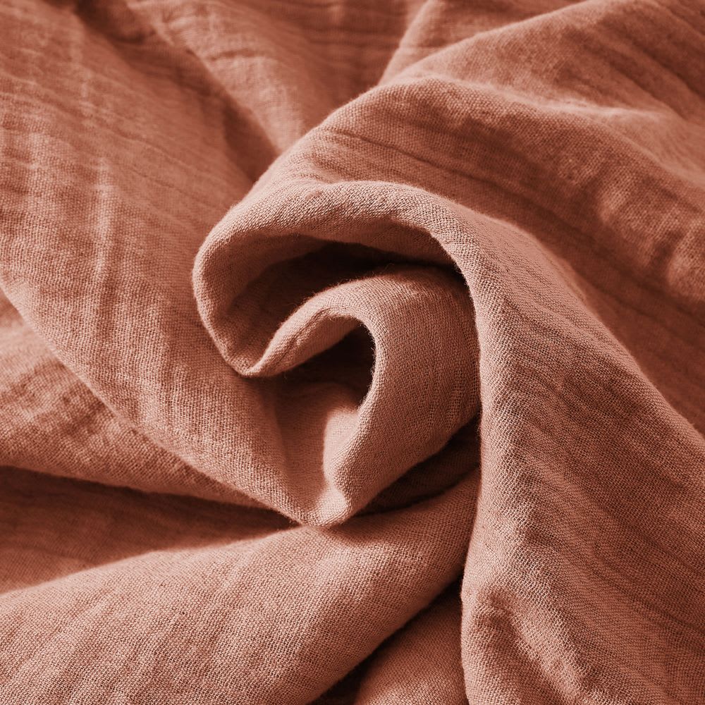 Housse de couette gaze de coton unie 240x280 cm — vue 4