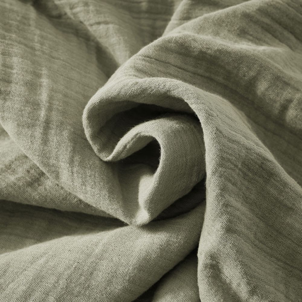 Housse de couette gaze de coton unie 240x280 cm — vue 4