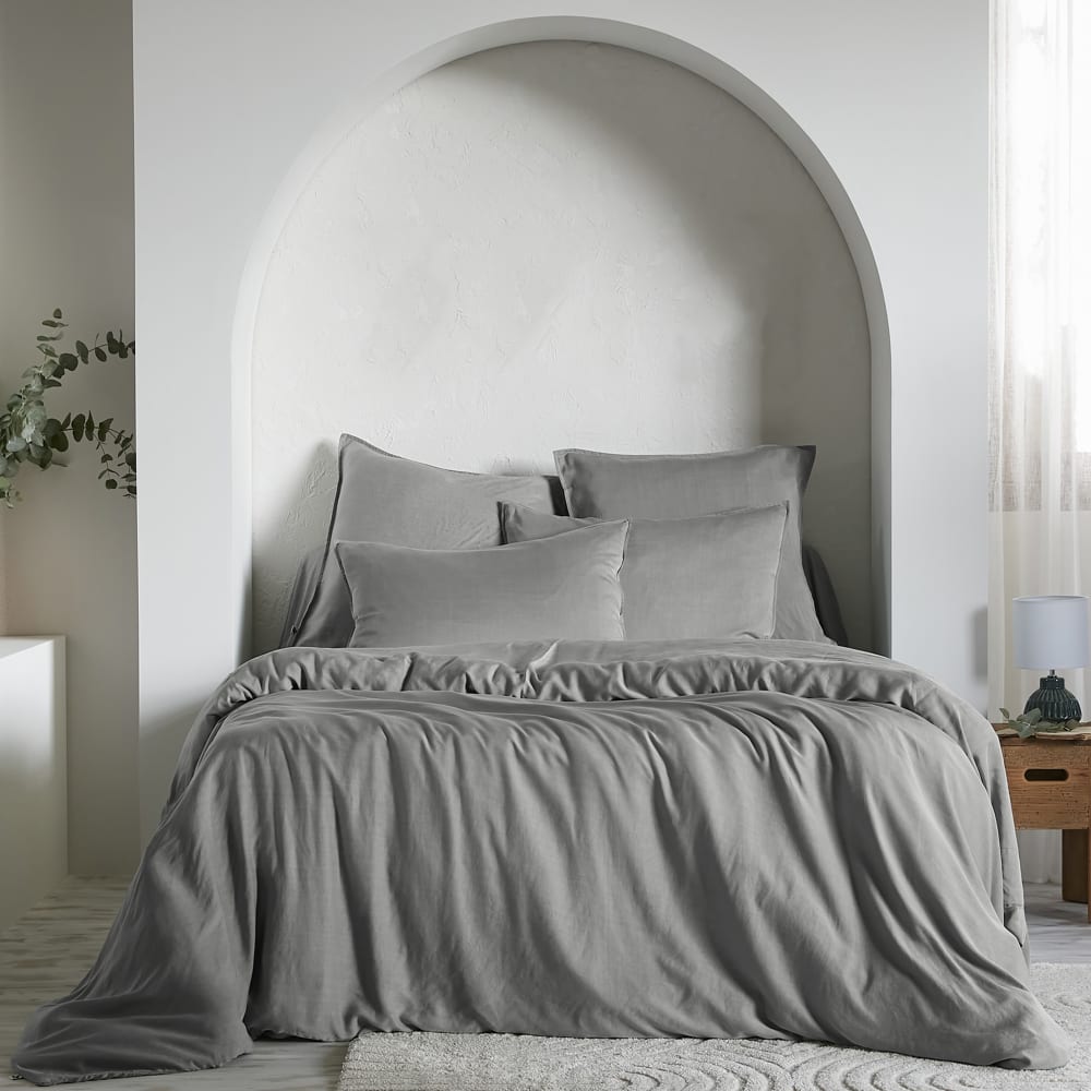 Housse de couette lyocell - uni
