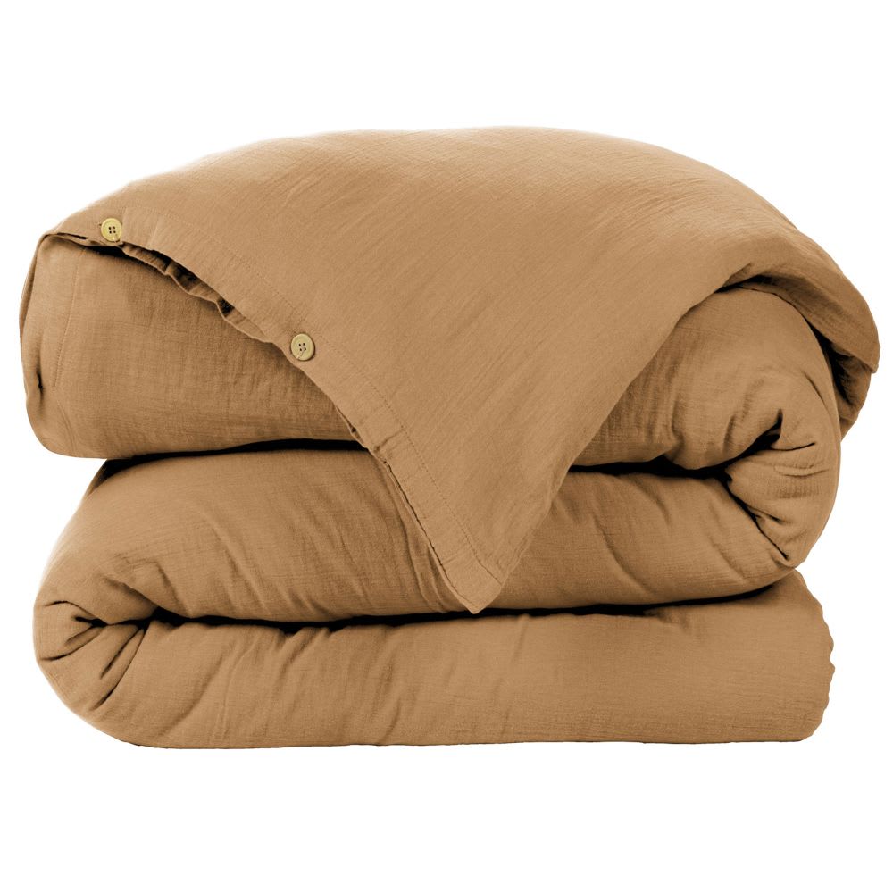 Housse de couette gaze de coton unie 240x280 cm — vue 3