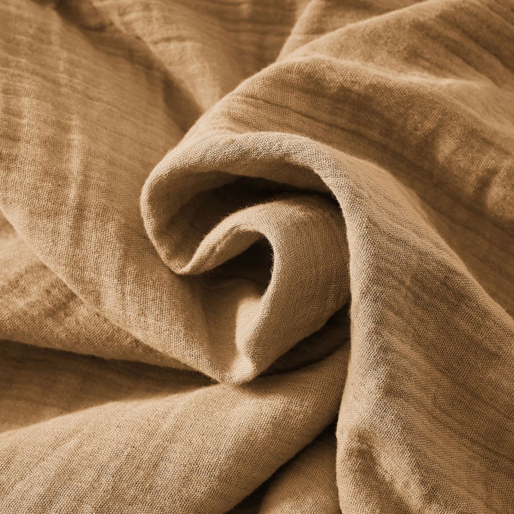 Housse de couette gaze de coton unie 240x280 cm — vue 4