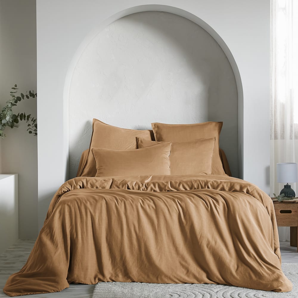 Housse de couette lyocell uni 220x240 cm