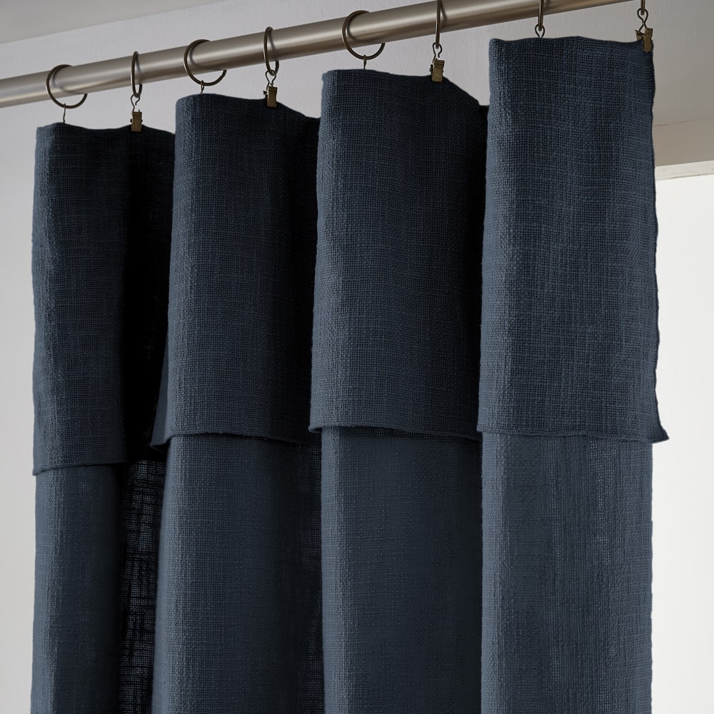 Rideau ajustable coton minuit 140x270 cm — vue 3