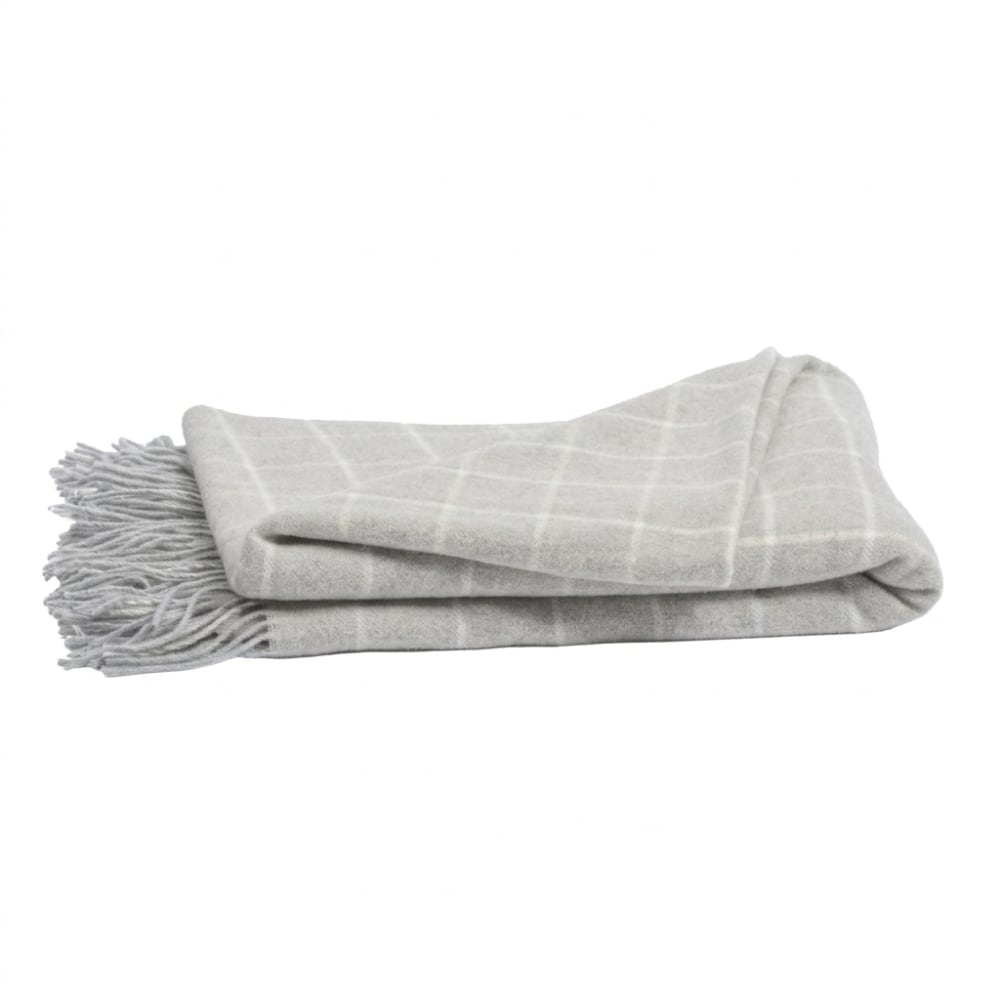 Plaid laine + cachemire