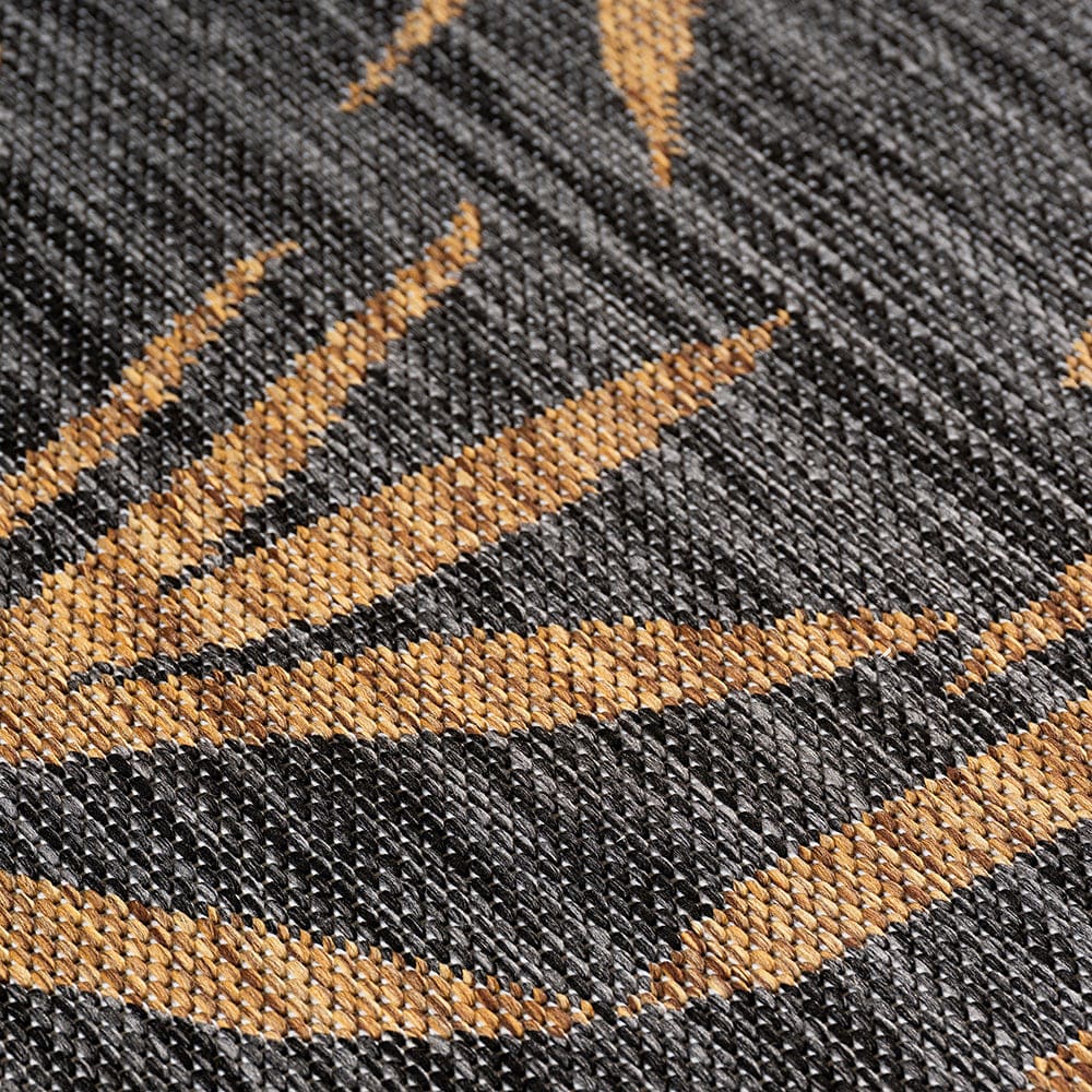 Tapis extérieur noués noir et beige 200x280cm — vue 4