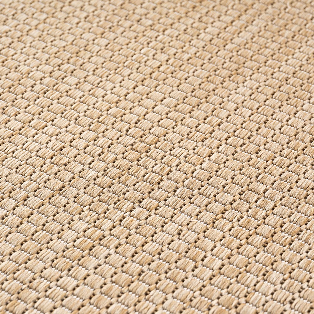 Tapis rond aspect jute noués beige 120cm — vue 4