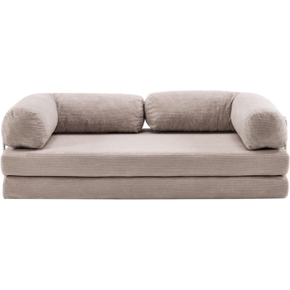 Canapé convertible compressé - taupe