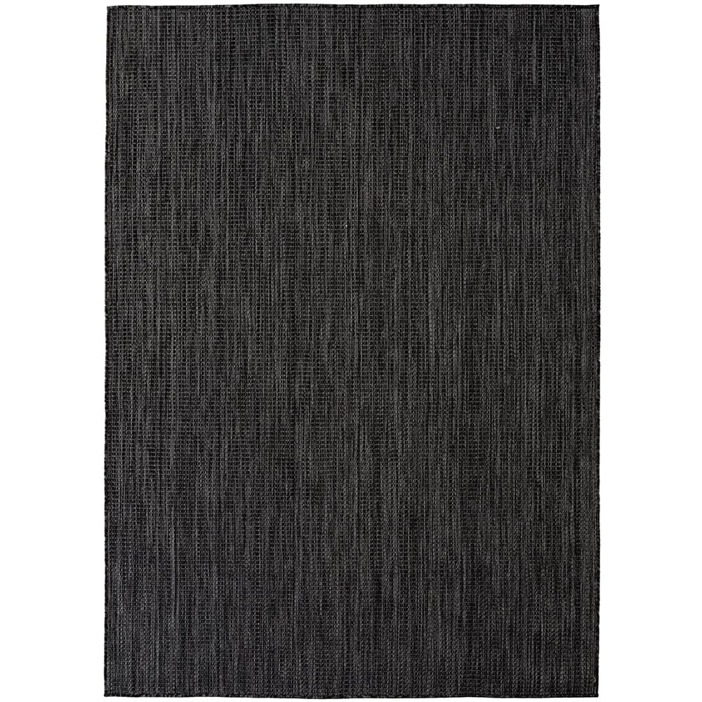 Tapis aspect jute noués noir 60x100cm