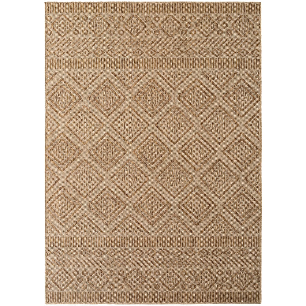Tapis aspect jute berbère beige 60x100cm