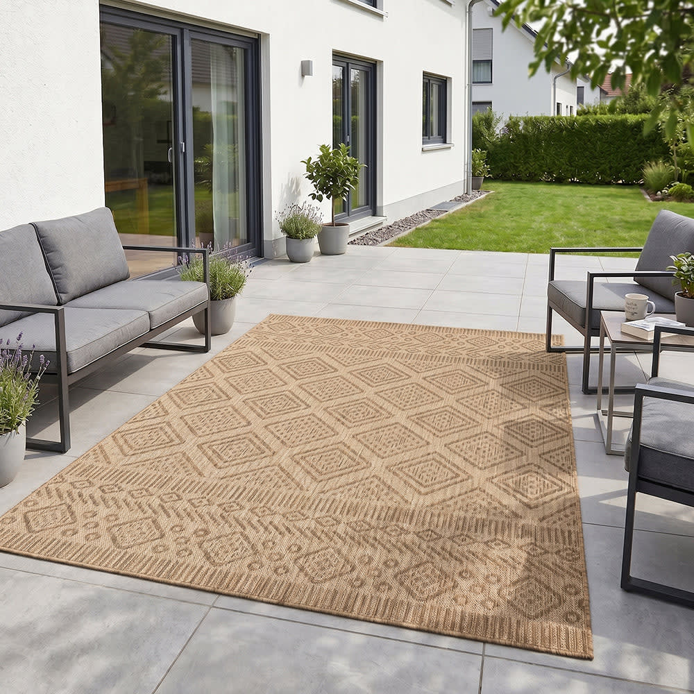 Tapis aspect jute berbère beige 60x100cm — vue 3