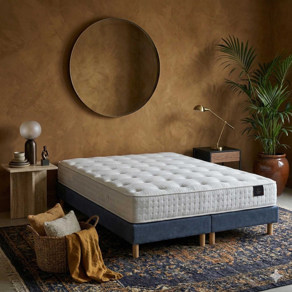 Matelas hybride pulsar mémoire de forme h27 cm sommier bleu Matelas hybride pulsar mémoire de forme h27 cm sommier bleu