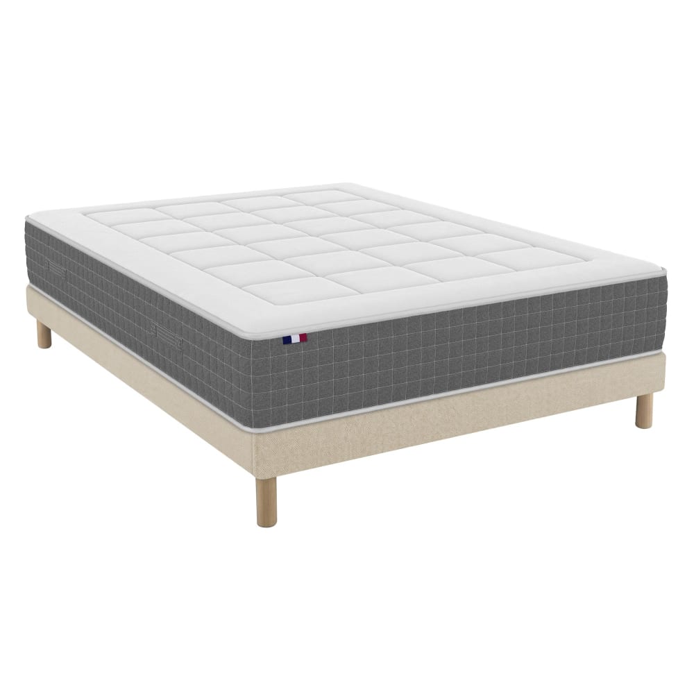 Matelas ressorts ensachés - beige 180