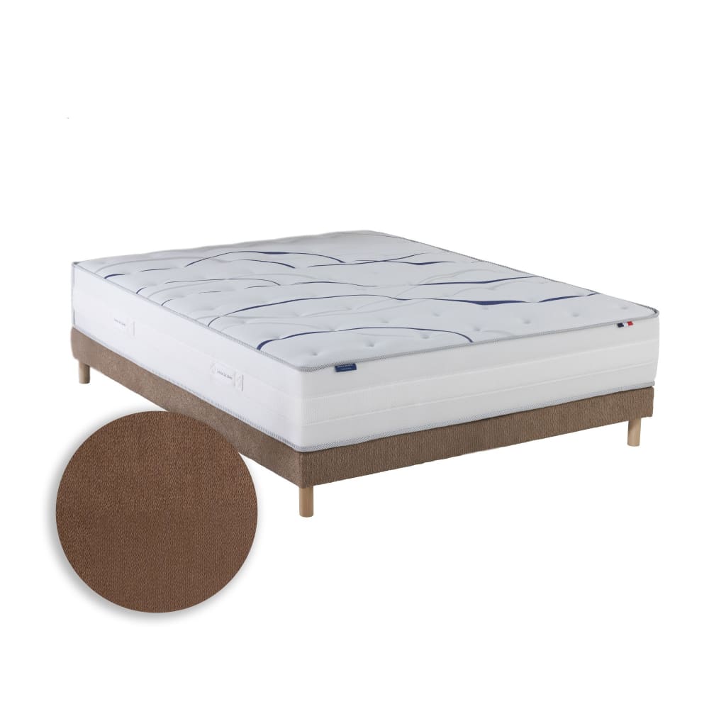 Matelas mémoire de forme memoria sommier chenille moka moka 140 x 190