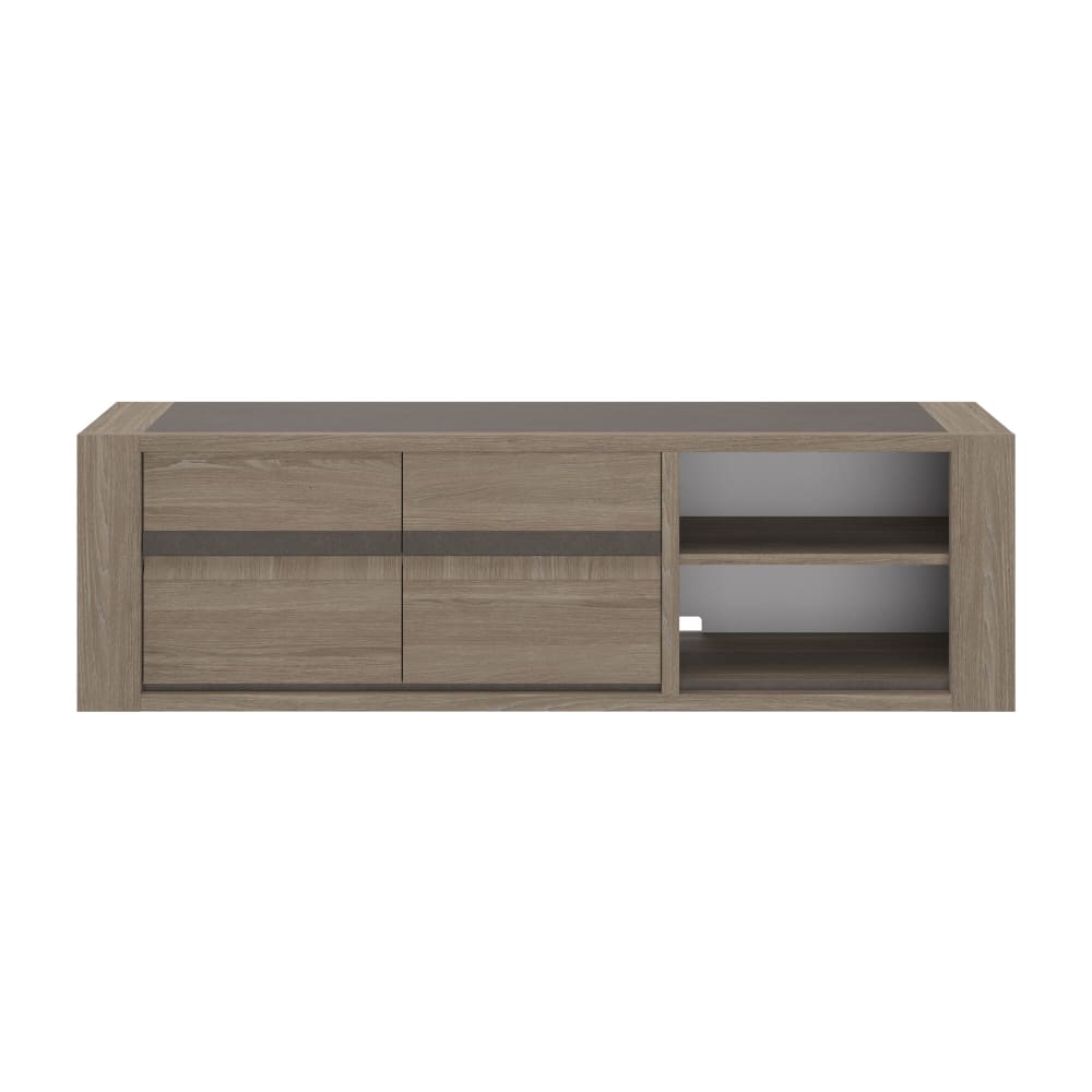 Meuble tv 2 portes effet - reed