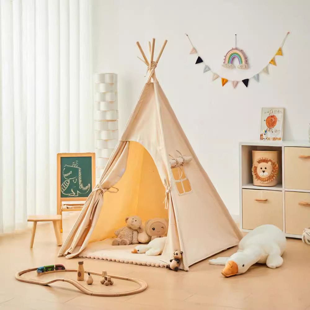 Tipi für Kinder mit Matte und Girlanden - Maisons Du Monde