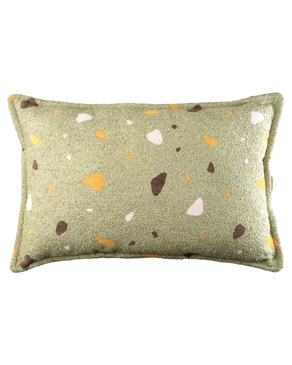 coussin traversin bouclé - vert