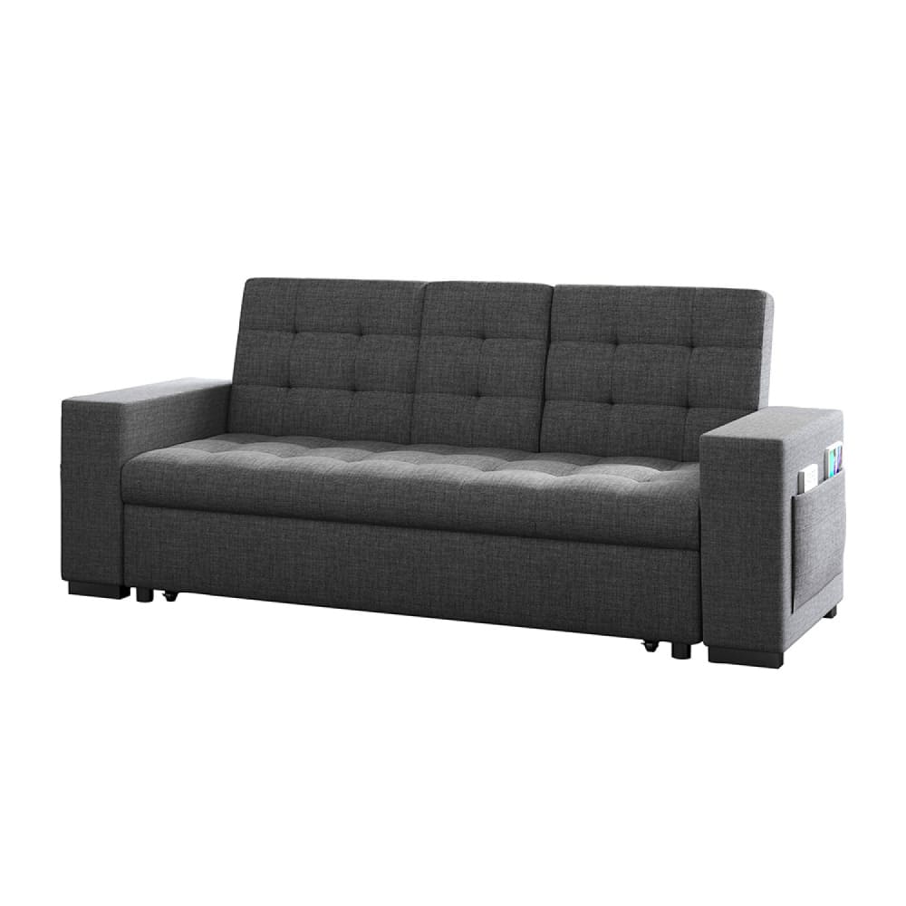 Canapé convertible gris - rangements