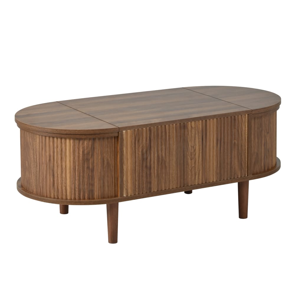 Table basse noyer avec plateau relevable 100x48x53,5 cm