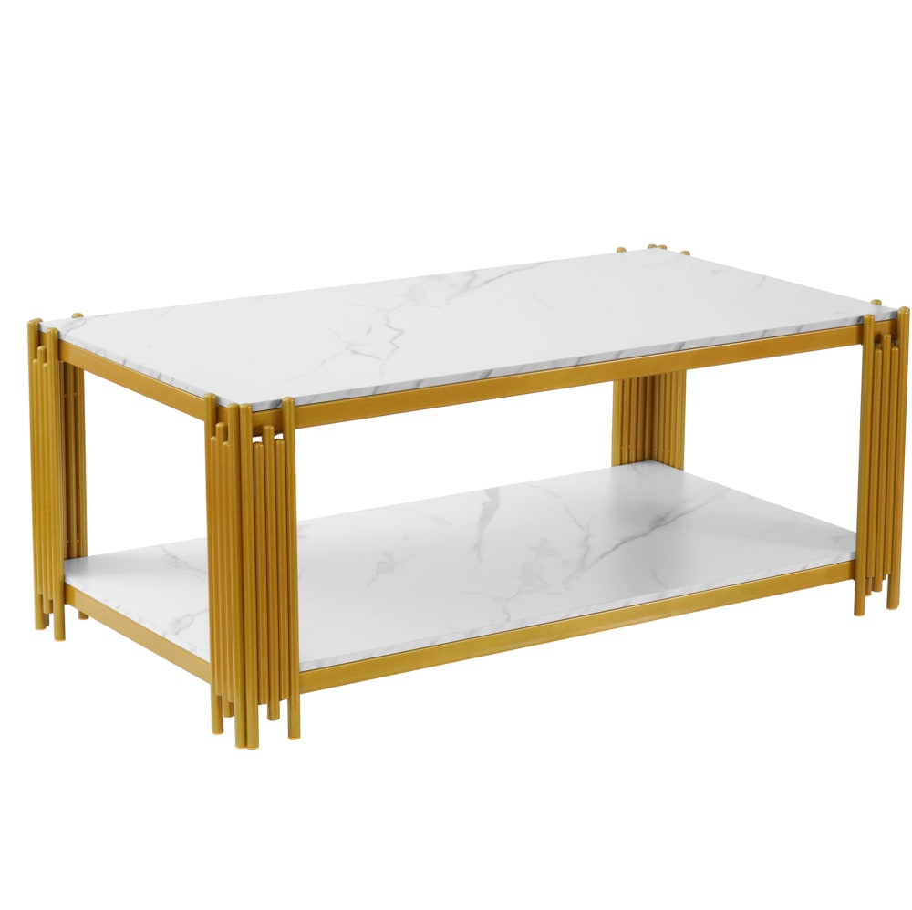 Table basse blanche et