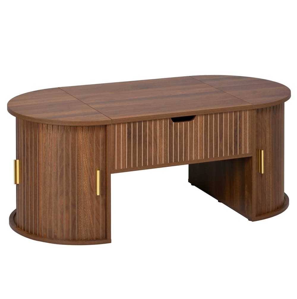 Table basse noyer avec