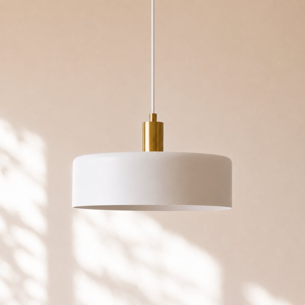 Suspension en métal blanc d35 cm — vue 3