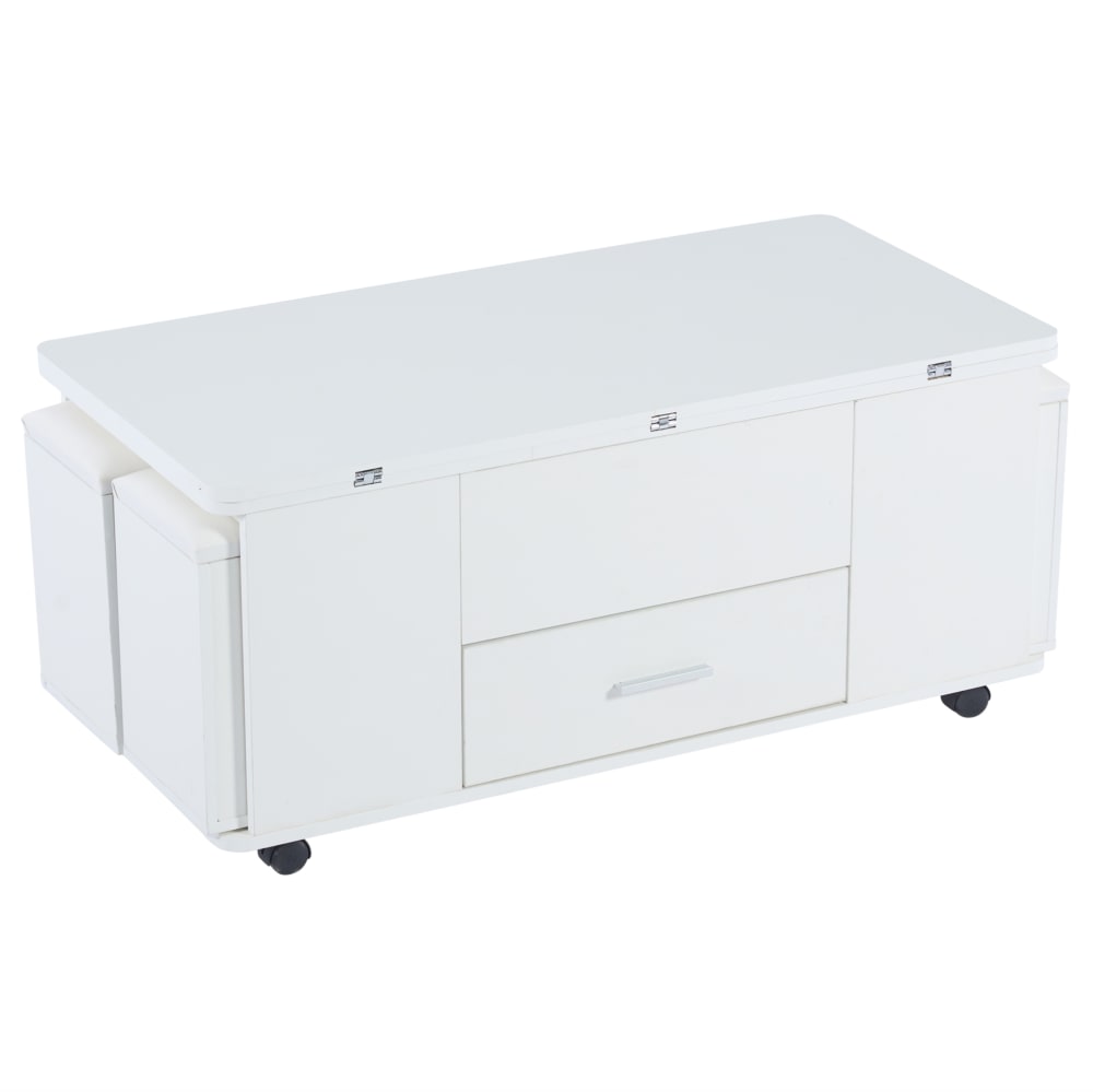 table basse blanche avec