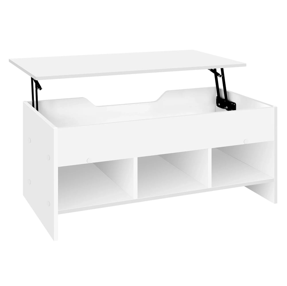 table basse blanche avec - plateau