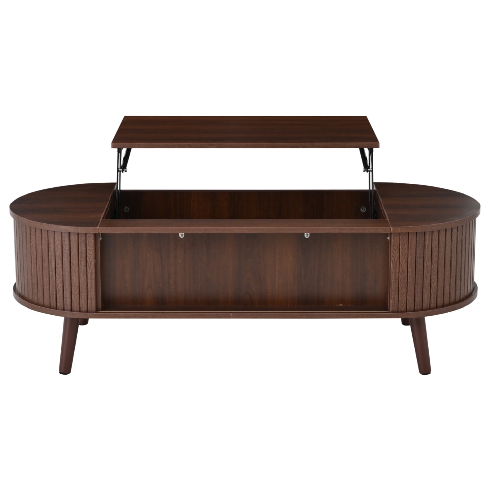 Table basse marron avec