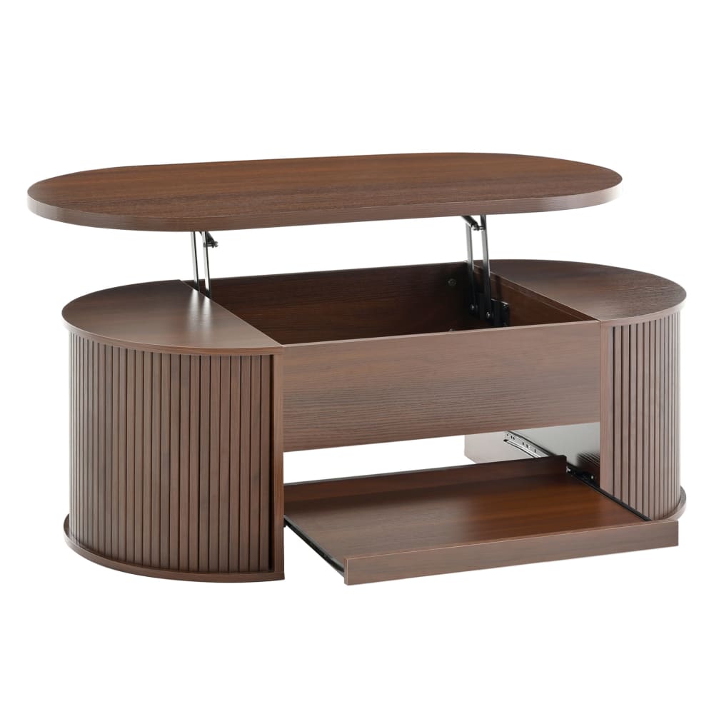 Table basse noyer avec