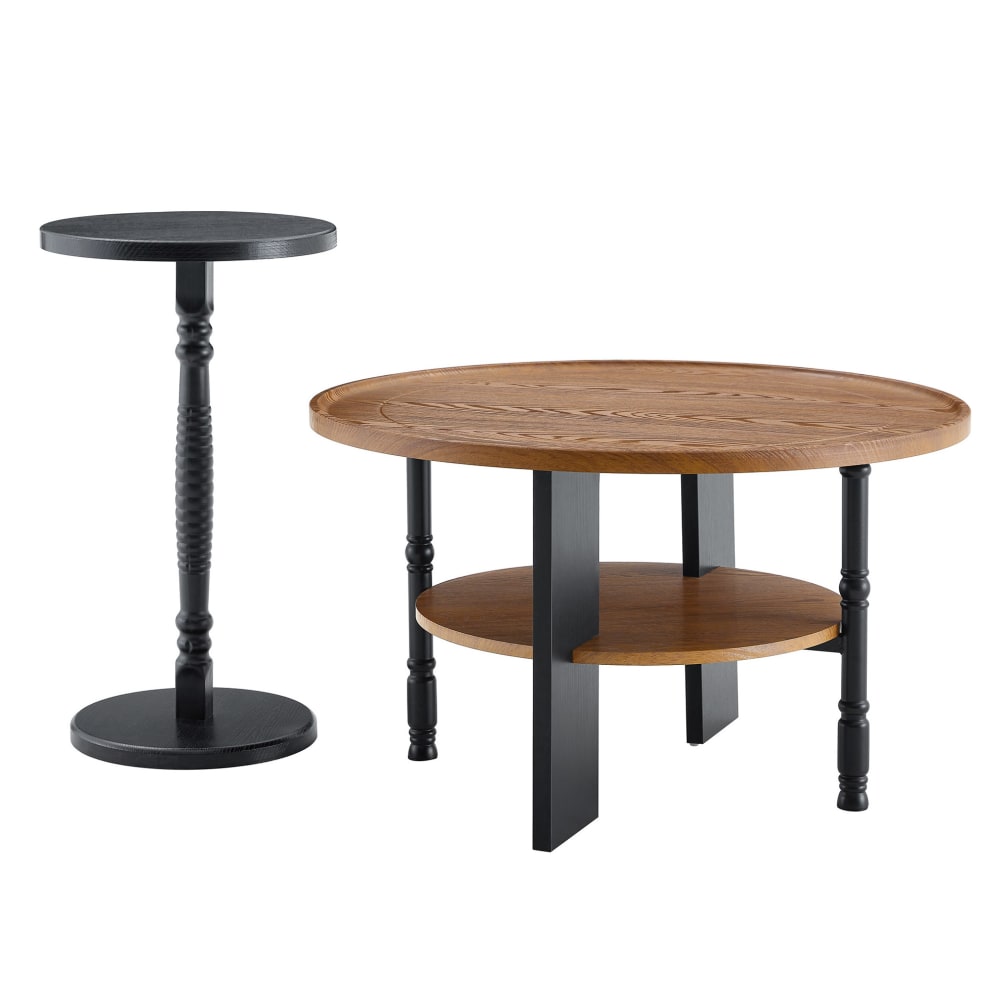 Lot de 2 tables rondes