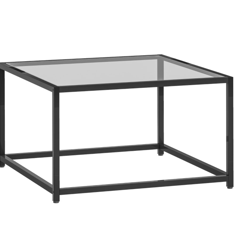 Table basse noire en - verre