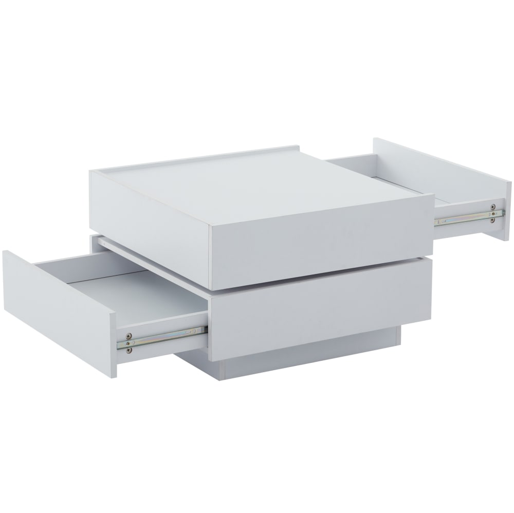 table basse blanche avec - plateau