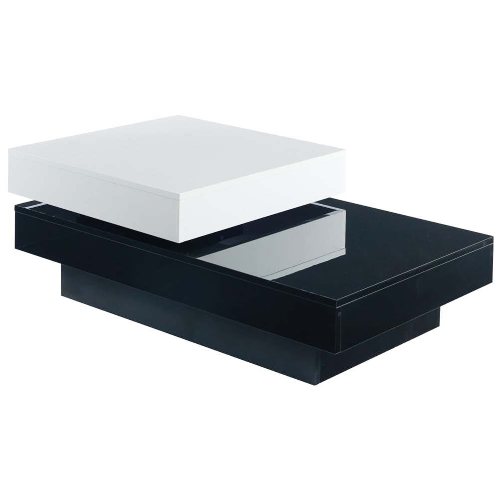 Table basse blanche et - pivotant